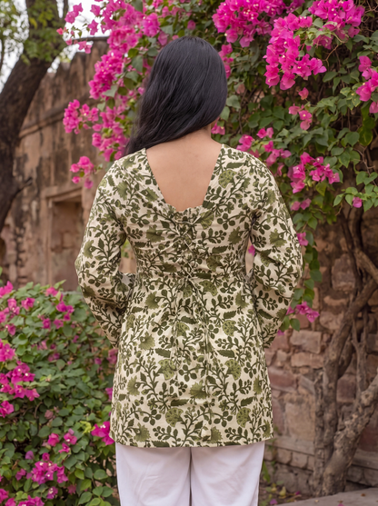 OLIVE BLOOM Kurti