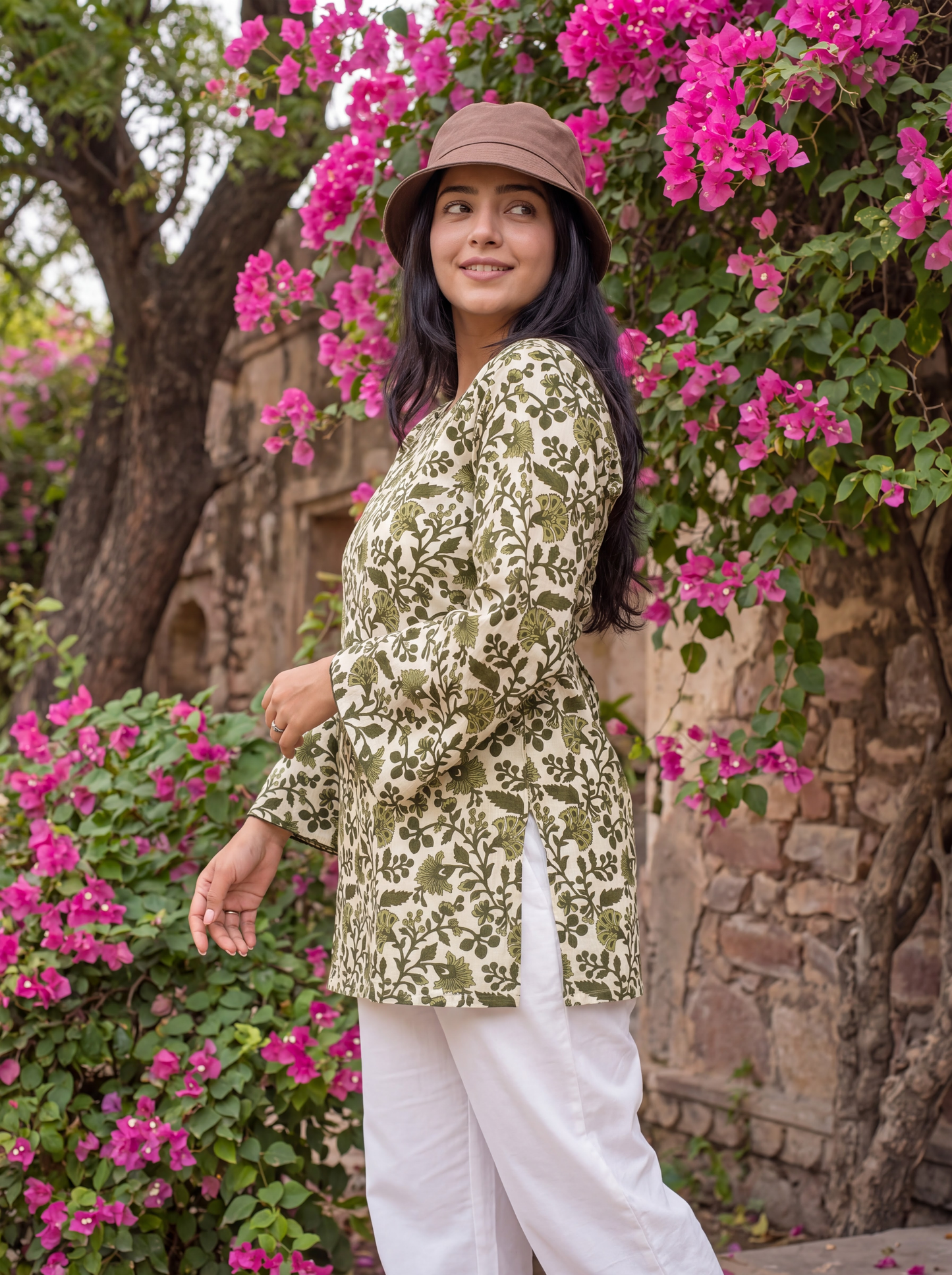 OLIVE BLOOM Kurti