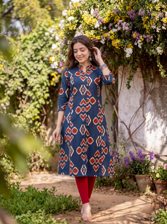 AAVYA | Ikat Printed Kurta