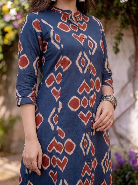AAVYA | Ikat Printed Kurta
