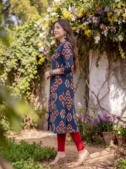 AAVYA | Ikat Printed Kurta