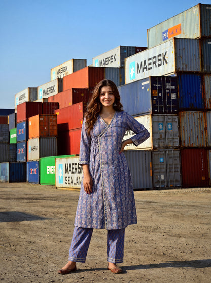 DHARA | monsoon serenity, stitched in cotton