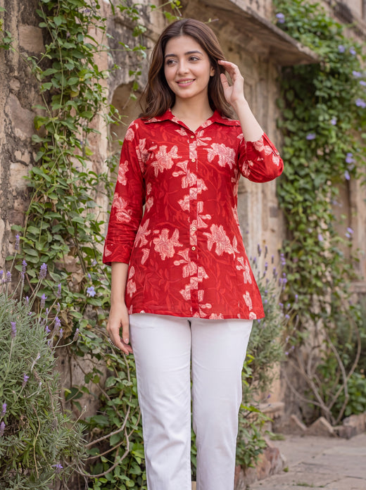 Ira Floral Cotton Shirt