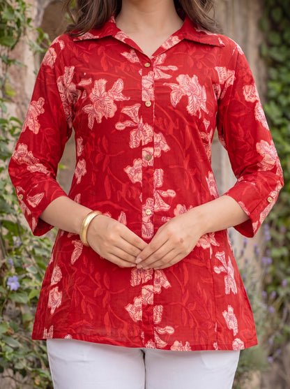 Ira Floral Cotton Shirt