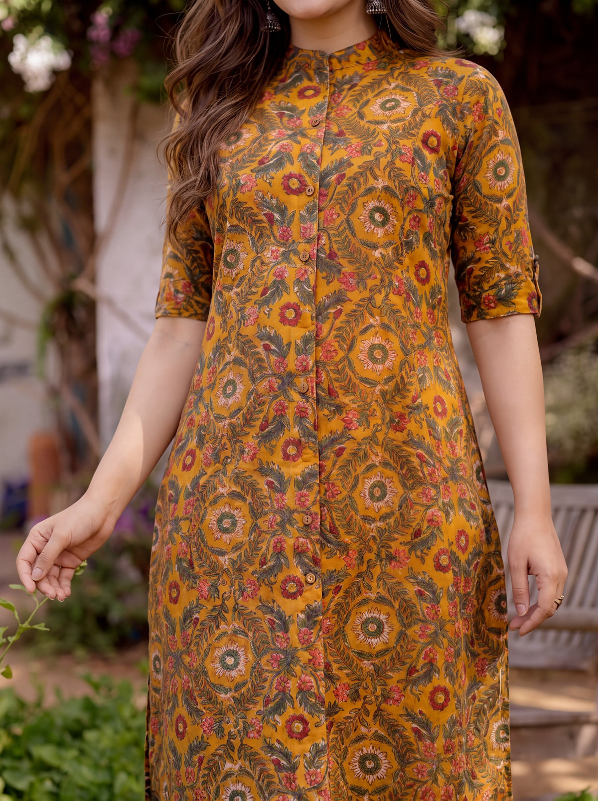 KASHVI | Mustard Printed Co-ord Set