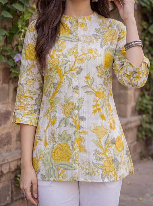Marigold Meadow shirt