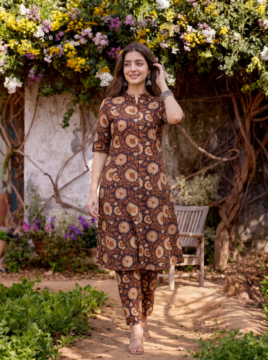 VANYA | Floral Printed Co-ord set