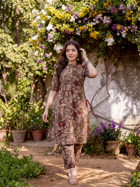 ZAREEN | Printed Floral Kurta Pant Set